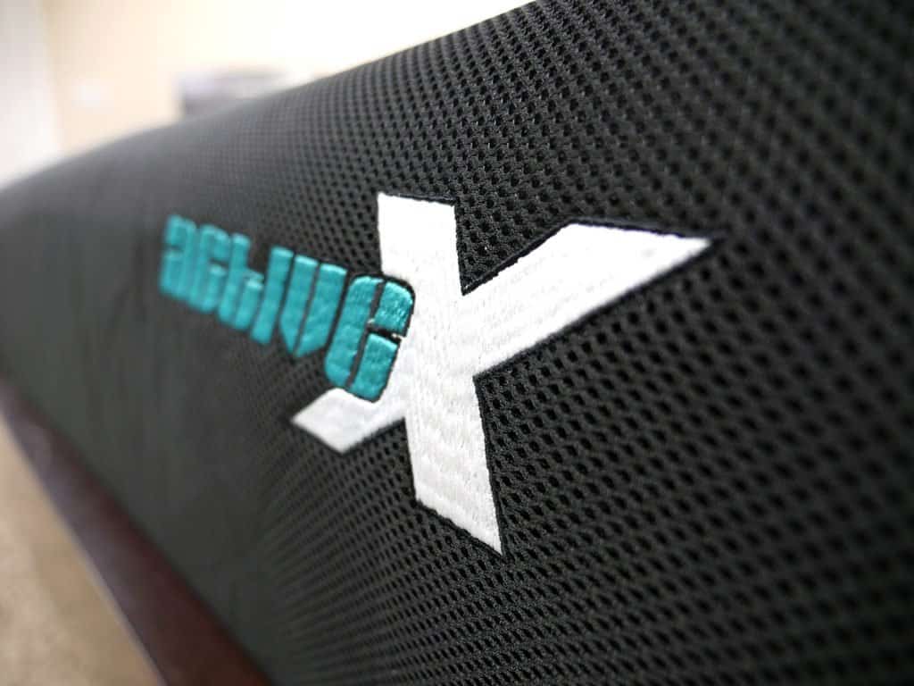 ActiveX床垫标志的超特写镜头