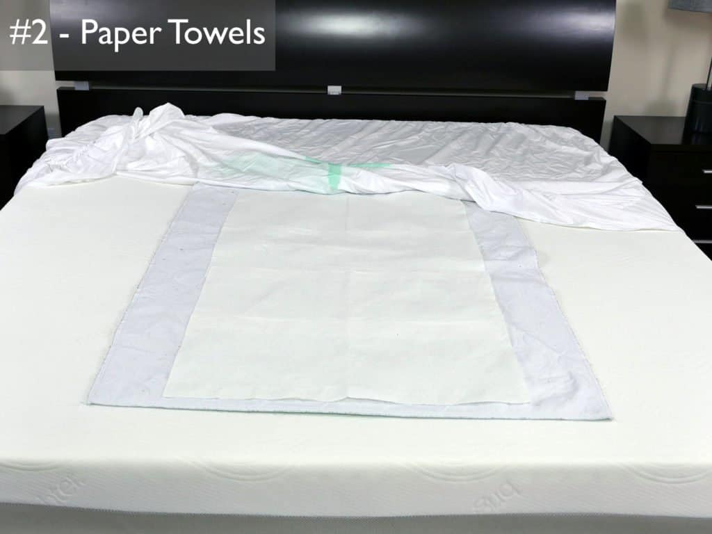 测试#2 -睡眠去除保护器，检查纸巾是否有液体渗透