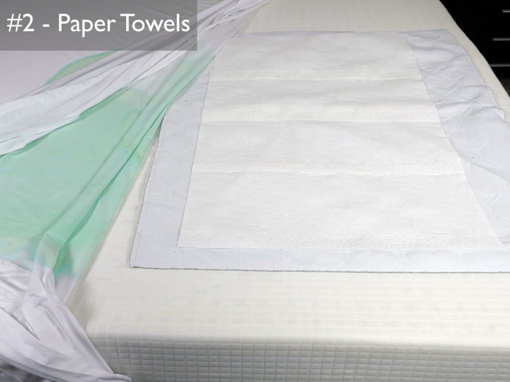 测试#2 -睡眠去除保护器，检查纸巾是否有液体渗透