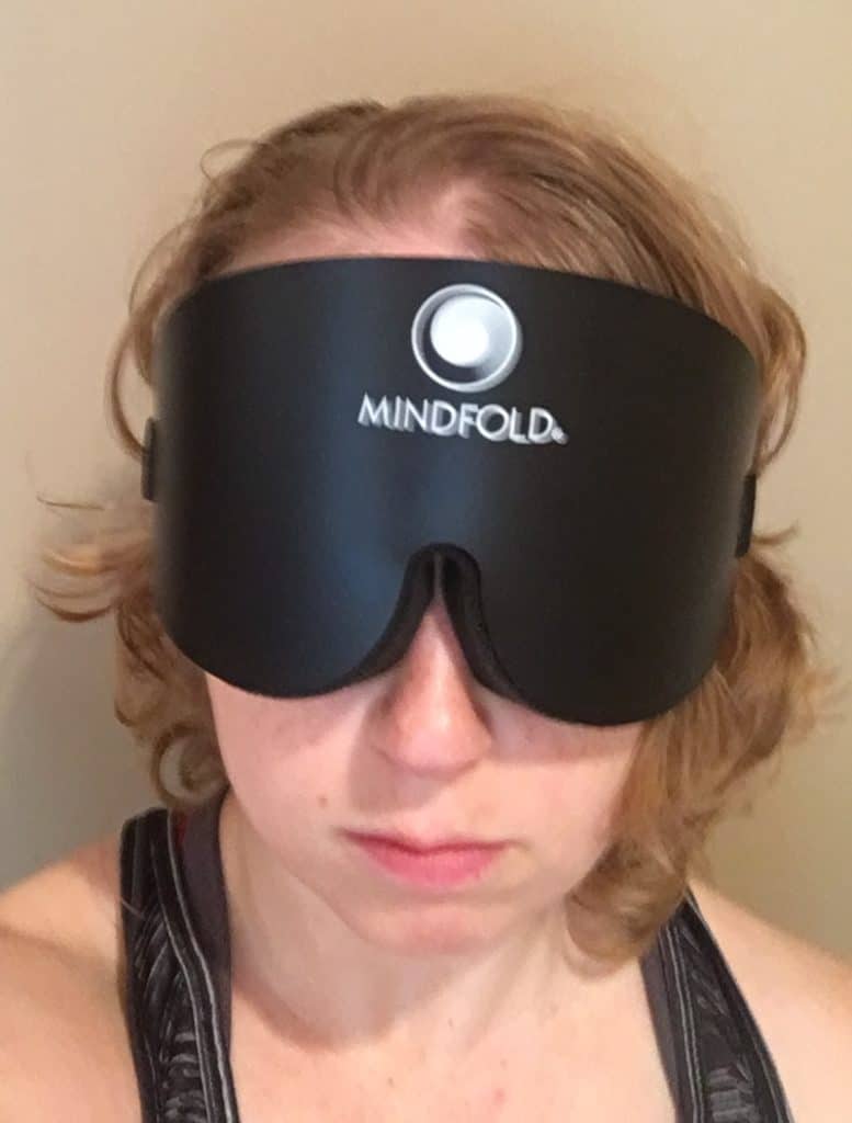 Mindfold Sleep Mask Wearing