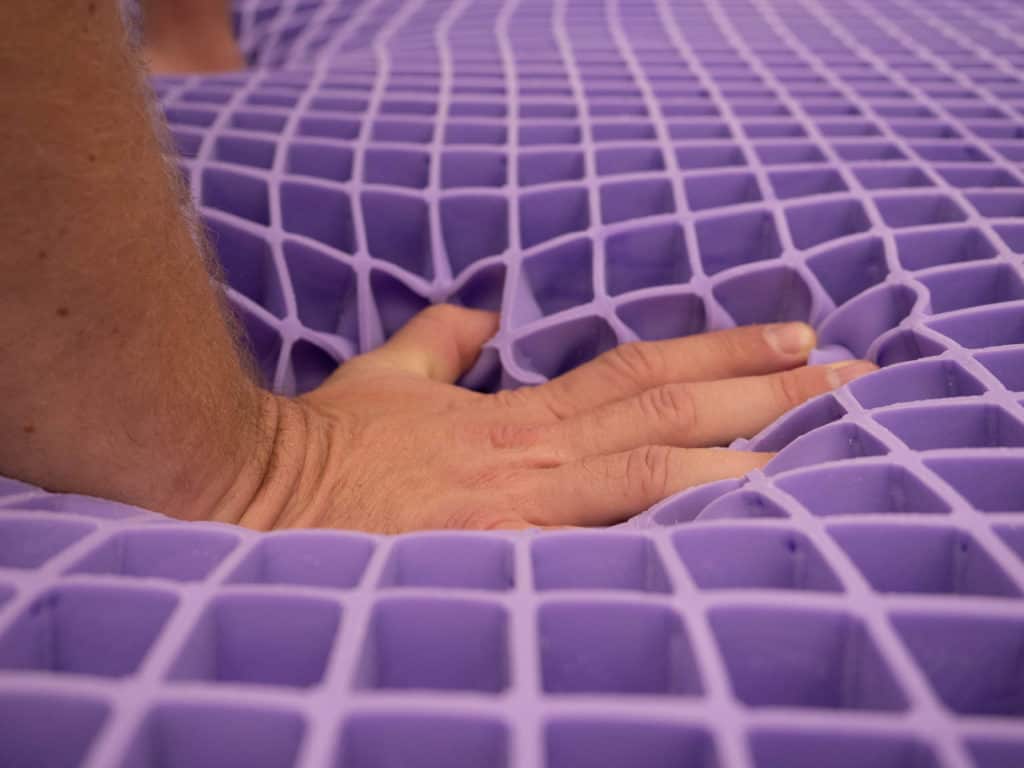 紫色手压格栅