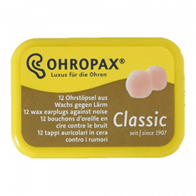 Ohropax可重复使用的蜡/棉耳塞