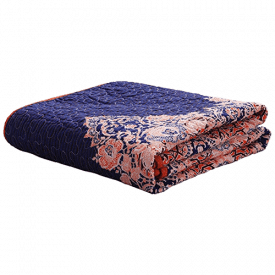 独家Mezcla豪华可逆100%棉佩斯利绗缝床毯