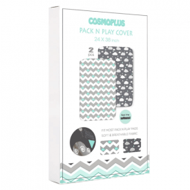 Cosmoplus Pack ' n ' Play 2-Pack Playard Sheets